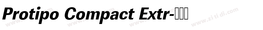 Protipo Compact Extr字体转换
